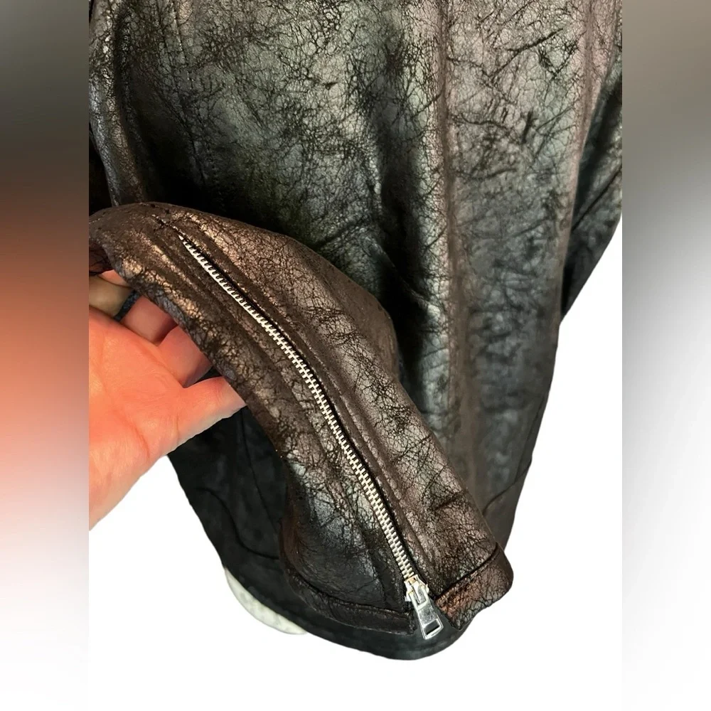 APNY vegan leather moto jacket, new without tags